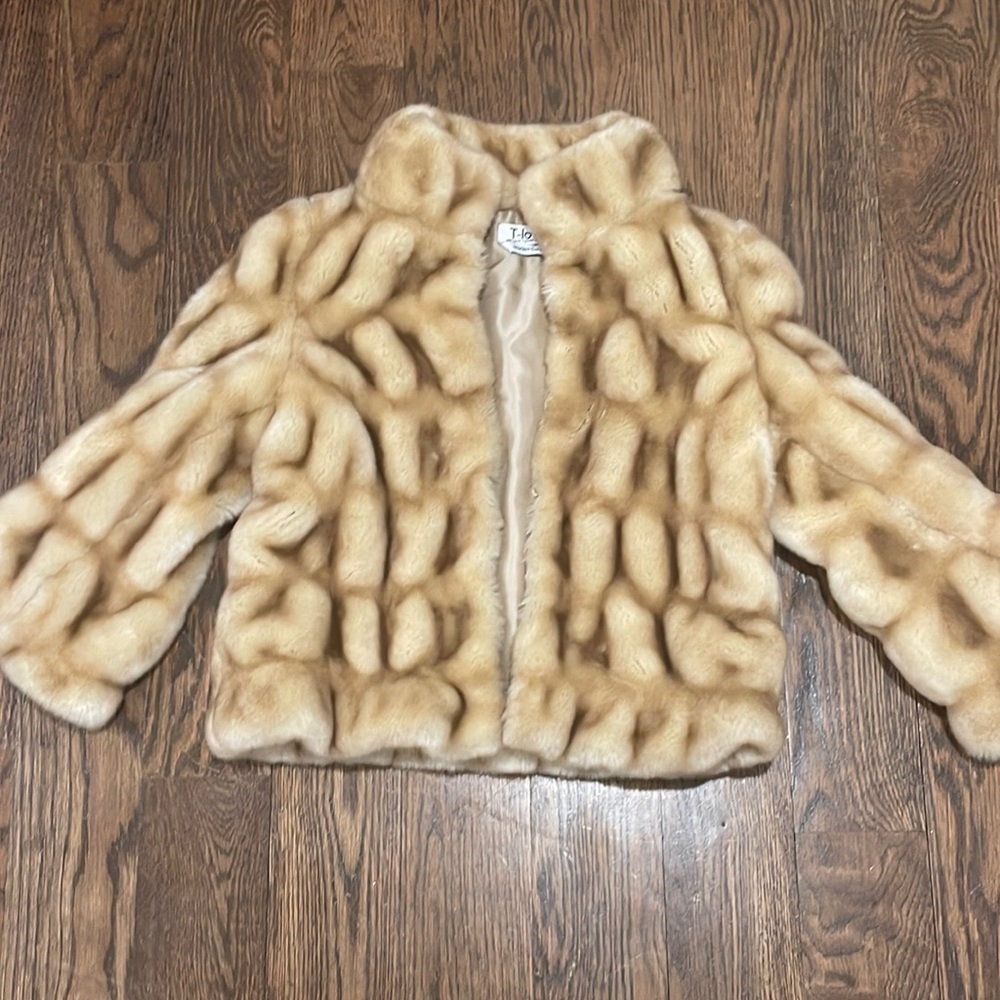 girls size 10 coat so soft and so adorable and chic
